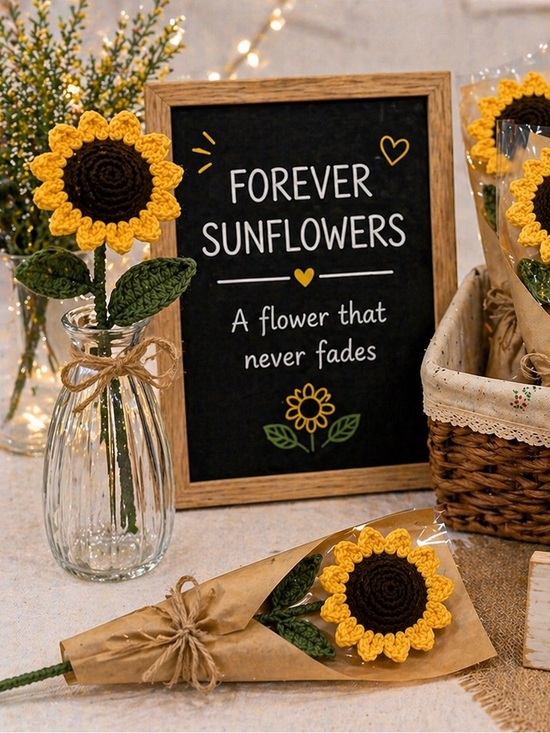 Accessories - 🌻 Handmade Crochet Sunflower 🌻